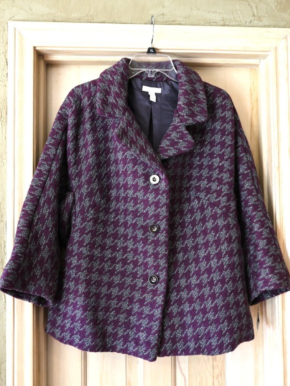 NWT Charter Club SWING COAT Size 3X "Wrapped in Rubies" MSRP $100